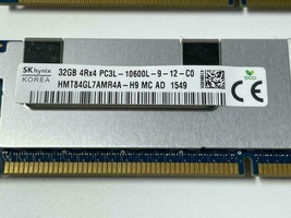 Hynix 32GB PC3L-10600L Ecc DDR3-1600 Serveur Mémoire Ram HMT84GL7AMR4A-H9 Mc Pub - £84.04 GBP