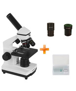 Home Lab Monocular Biological Microscope for Young Students w/ Gift Slides Set - $350.95