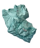 Vintage Peignoir Set Sz S Vanity Fair Nightgown Robe Blueish 2 Piece Nylon - $28.88