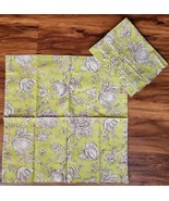C&amp;F ~ 17&quot; x 17&quot; ~ Multicolored Floral Pattern ~ 100% Cotton ~ Fabric Nap... - $30.69 CAD