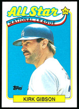 1989 Topps #396 Kirk Gibson Los Angeles Dodgers All Star NL Leaders - £0.97 GBP