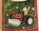 2001 Santa’s Snowplow Hallmark Keepsake Ornament Christmas Decoration XM1 - £10.25 GBP