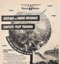 1948 Embry Riddle Aviation School Advertisement Vintage Flying Training ... - $469.08 MXN