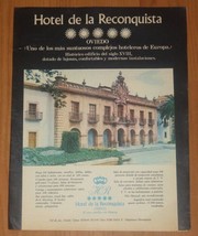 Hotel De La Reconquista Oviedo Original Announcement 1974 Advertising Asturia... - £6.55 GBP