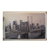 Poster Dello Skyline Di New York City Commerciale Pre 911 - $505.03 MXN