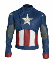 Avengers Endgame Captain America Leather Jacket Costume - $99.99