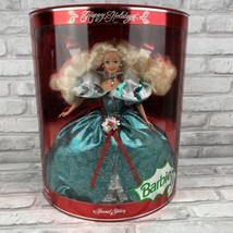 Barbie 1995 Happy Holidays Barbie Special Edition NRFB Green Dress Christmas - £17.53 GBP