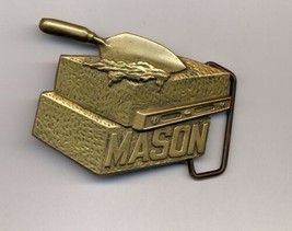 MASON Belt Buckle Beltbuckle 1980 Baron Brass - £19.95 GBP