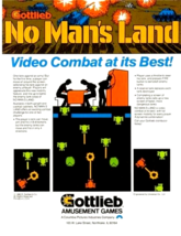 No Mans Land Video Arcade Game Flyer Vintage 1980 Retro Original 8.5&quot; x 11&quot; - £11.34 GBP