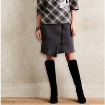 Anthropologie Sparrow Gray Zipline Wool Skirt Size XSP - £15.12 GBP