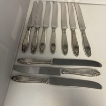 Set of 10 International Sterling Silver Handled Prelude Dinner Knives - £140.80 GBP