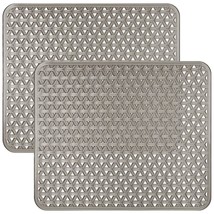 2 Pack Kitchen Sink Mat Pvc Eco-Friendly Kitchen Stainless Steel/Porcelain Dish  - £18.86 GBP