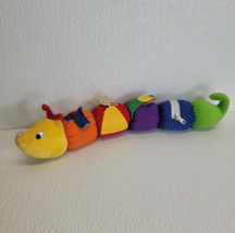 Rare Vtg. Baby Gund Tinkle Crinkle Caterpillar Toy Plush Rattle Worm But... - £18.51 GBP