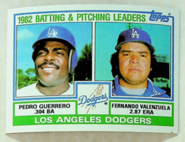 1983 Topps Team Checklist Pedro Guerrero Fernando Valenzuela #681 - Vending Case - £1.30 GBP