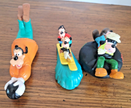 Vintage 90&#39;s 3 Goofy and Max Disney Burger King Toy Figures 2 are Pull B... - $8.90