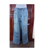 Unique Vintage Mens Jeans 90&#39;s 36x32 Light Wash Relaxed Blue 12 Pockets ... - £235.71 GBP