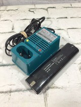 Makita DC9700 Fast Charger &amp; Battery Set For Power Tools 9.6V Ni-Cd 1500mAh Teal - £15.28 GBP