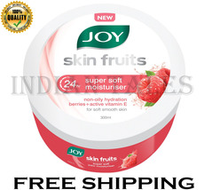 Joy Skin Fruits Soft Cream With Berries &amp; Vitamin E (300ml) 24Hrs Moisturization - £22.37 GBP