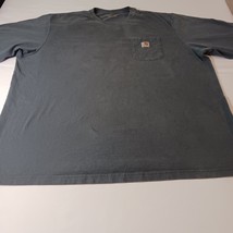 Carhartt Men's Adult 3XL Long Sleeve Pocket Tee K126 BLS Gray Cotton Chest 60" image 9