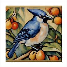 Blue Jay Ceramic Tile Backsplash Decorative BIrd Art Home Decor - £12.17 GBP