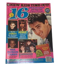 16 Magazine March 1990 New Kids NKOTB Richard Greico Monkees Debbie Gibson - $9.89