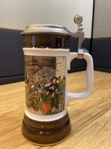 Vintage Original Bareuncher Lidded Beer Stein Travel Souvenir KG Oktober... - $34.65