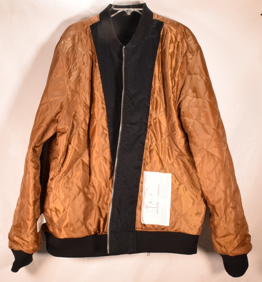 Five Four Los Angeles Mens Ripstop Bomber Jacket Black 2XL Item image 3