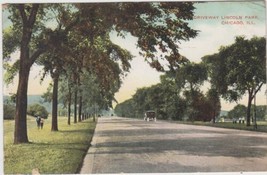 Driveway Lincoln Park Chicago Illinois IL Postcard Kingfisher Oklahoma - $2.99