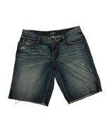 Ann Taylor Loft Shorts Womens Size 6Distressed Cut Off Bermuda Blue Deni... - $11.00