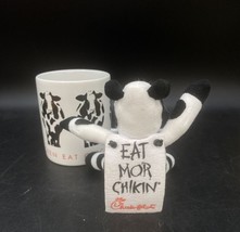 Chick-fil-a Coffee Cup Mug Eat More Chicken Papel Freelance &amp; Plush Cow - €19,47 EUR