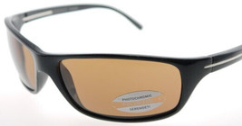 Serengeti Pisa Shiny Black Polarized Drivers Sunglasses 6823 - £177.61 GBP
