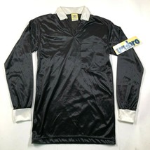 Vintage Umbro Uomo XS Bianco Nero Maglia Shirt Calcio con Colletto Maglia Nwt - £25.86 GBP