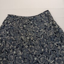 Notations WYRK0027 Women's Blue/White Paisley Side Zipper Skirt Size 1X  image 10