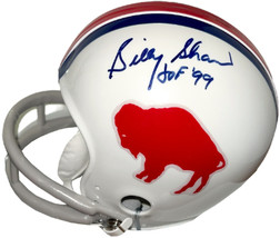 Billy Shaw signed Buffalo Bills Riddell TB 2-Bar Mini Helmet HOF 99- COA - £54.25 GBP