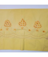 Vintage Pillow Case Cover Orange Cross Stitch 30x20 Inch - €9,38 EUR