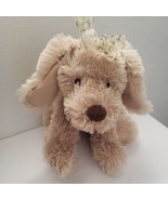 Animal Alley Puppy Dog Plush Stuffed Animal Tan Shaggy Bone Bow Toys R Us - £23.34 GBP