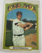 Rico Petrocelli Signed Autographed 1972 Topps Baseball Card - Boston Red... - £15.73 GBP