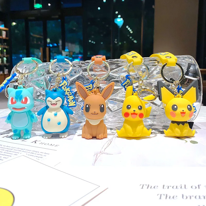 New cartoon anime Pokémon series keychain cute Pikachu doll bag pendant car - £11.00 GBP