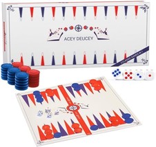 Backgammon Sets 2 in 1 Game 15 Inch Classic Backgammon Board with Special Dice 1 - £31.67 GBP