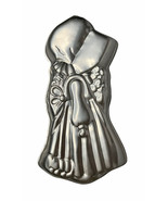 1975 Wilton Holly Hobbie 17&quot; Silver Aluminum Cake Pan Mold Flower Girl #... - $14.84