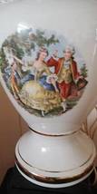 Vintage Colonial George/Martha Washington Victorian Patina Ceramic Table Lamp - £100.91 GBP