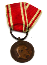 Danish King Christian IX Commemorative Bronze War Medal 1848-1850 w/ Rib... - $49.45