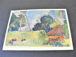 Beautiful Landscape by Eugène Henri Paul Gauguin -1940’s Reproduction Print. - £8.84 GBP