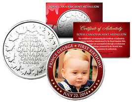 PRINCE GEORGE * First Birthday 2014 * Royal Canadian Mint Medallion Coin BABY - £6.77 GBP