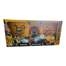 Transformers Buzzworthy Bumblebee 3pk Bumblebee, Optimus Prime, &amp; Cheetor *New - $45.00