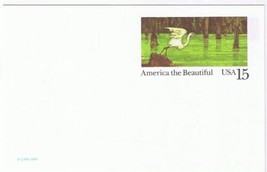 USPS Postcard America The Beautiful White Heron  - £2.26 GBP