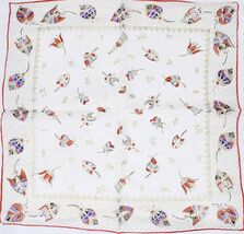 Vintage Womens Scarf Oriental Floral Metallic Paisley Accents 1940S - $23.76