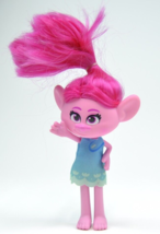 Trolls Poppy pink hair 6 inches hard plastic poseable world tour stylin - £5.63 GBP