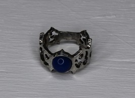 Ebon Onyx Ring Size 9.5 Vintage 1999 Alchemy Spirit English Pewter - £37.24 GBP