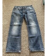 CAMP DAVID Premium Nick Jeans Men&#39;s 32x27 Regular Fit Button Fly Stitche... - $727.72 MXN